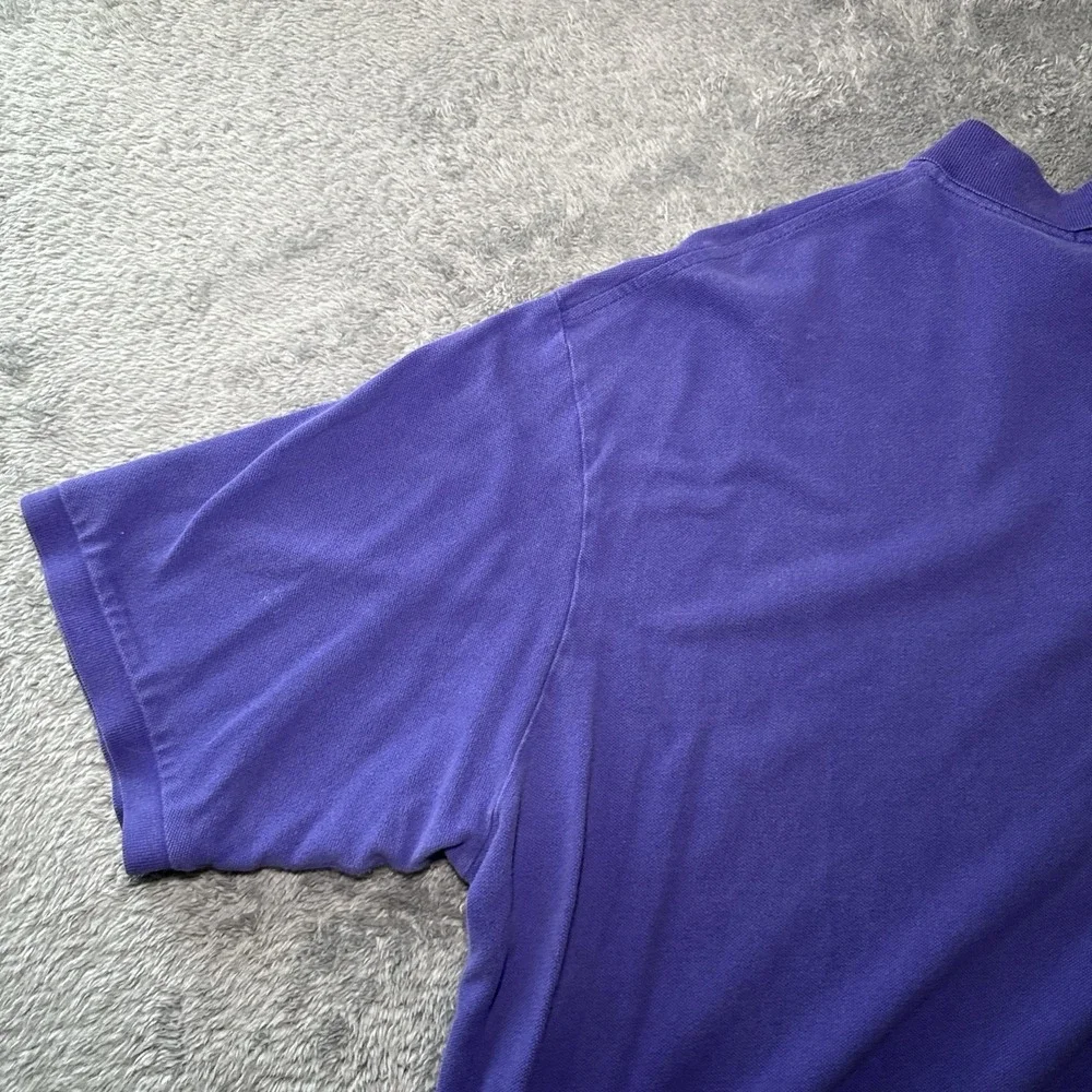 Polo Ralph Lauren Men's 3XLT Purple Short Sleeve Polo Shirt Green Pony